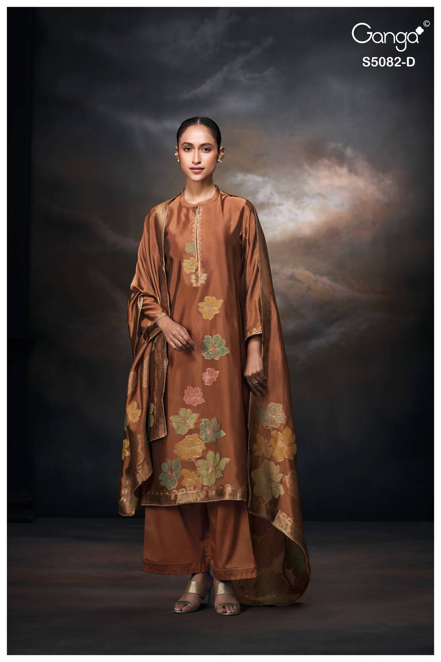 PHIONA 5082 SERIES BY GANGA FASHION Beautiful Colourful PURE VISCOSE Dresses At Wholesale Price